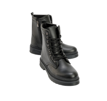 Wanetti Unisex Kadın Fermuarlı Kaymaz Taban Günlük Kışlık Bot Zenne